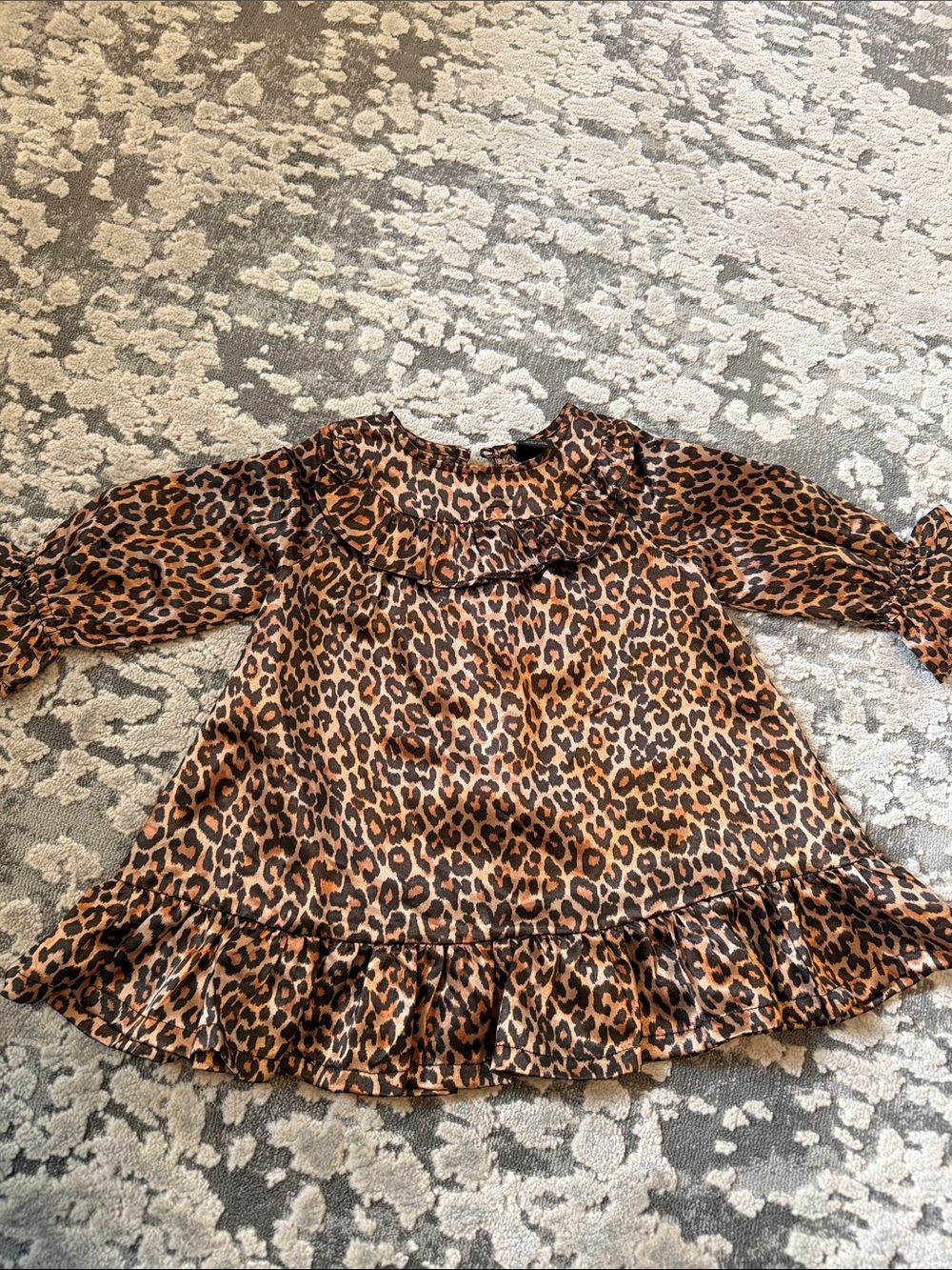 Something Navy Leopard Dress